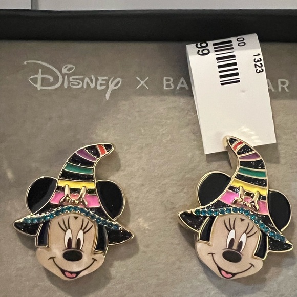 Disney Baublebar Mickey Minnie Witch Hat Halloween earrings NIB - Picture 1 of 3